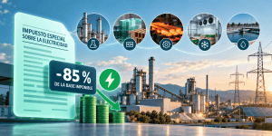 Reducción del 85 % de la base imponible del Impuesto Especial sobre la Electricidad para actividades industriales en España